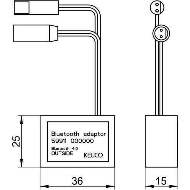 Thumbnail - Keuco, Zubehör Sanitärinstallation, Bluetooth-Adapter für Elektronik-Waschtischmischer
