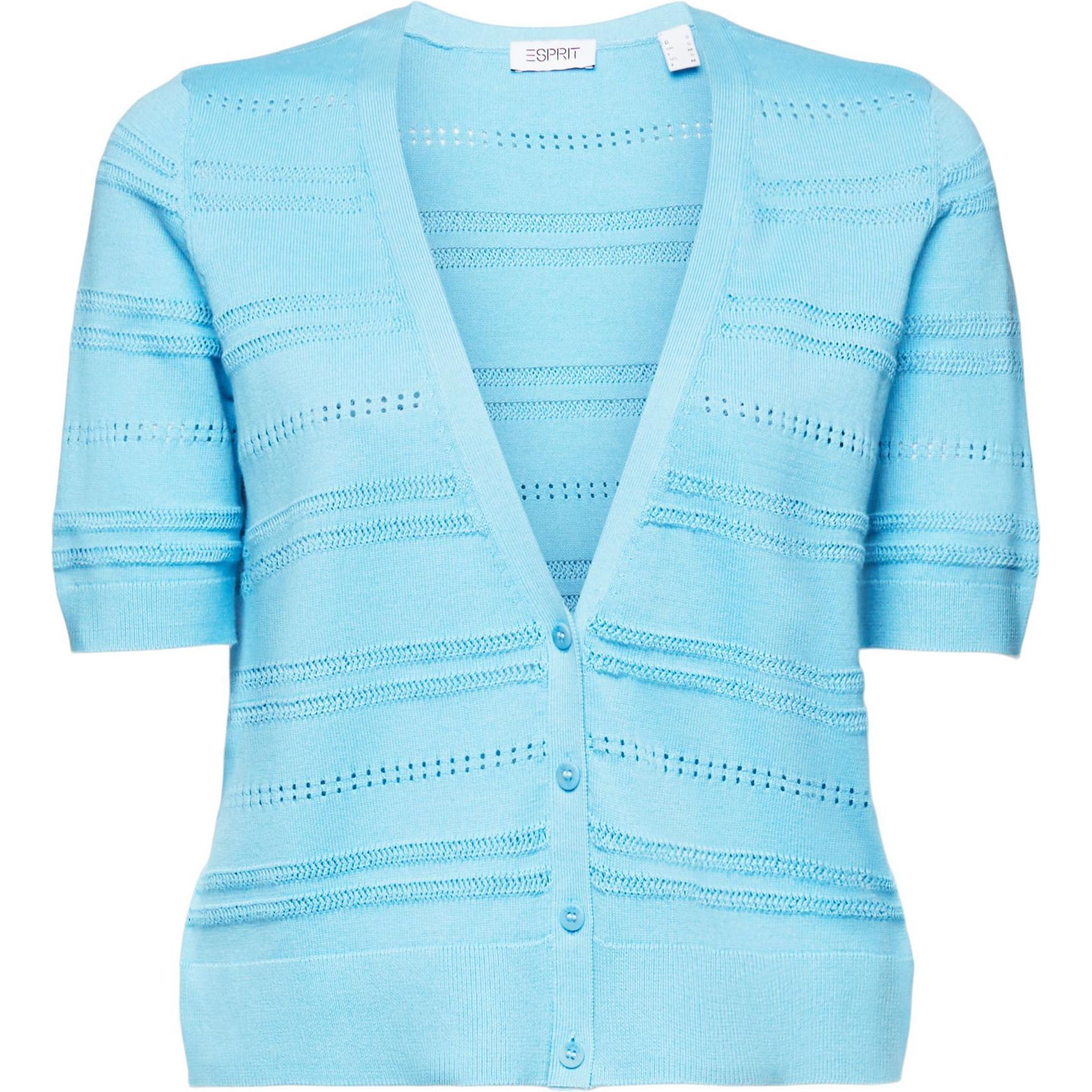 Esprit, Damen, Pullover, trickjacke, damen eprit, Türkis, (S)