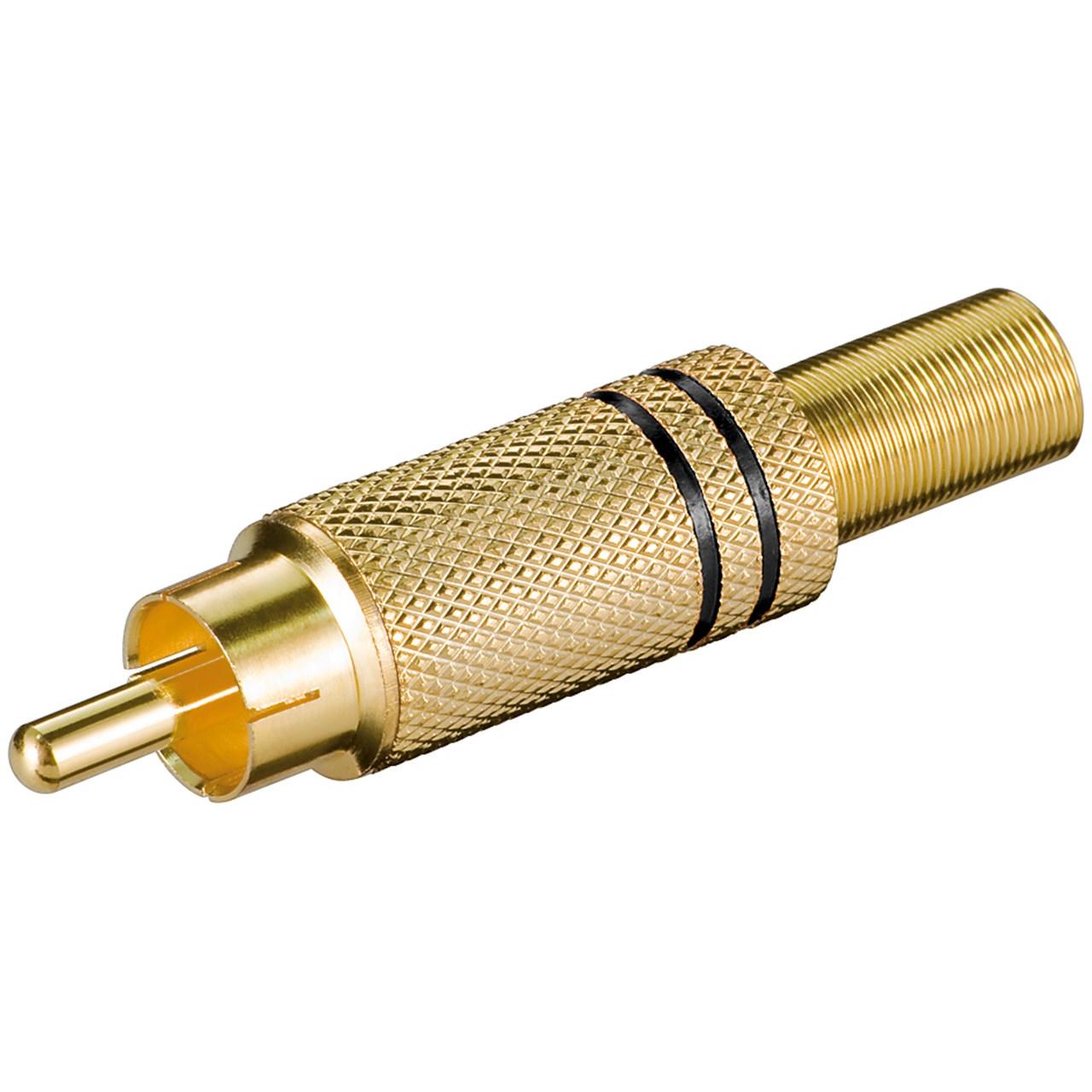 Thumbnail - Goobay Cinch Stecker, Audio Stecker, Schwarz