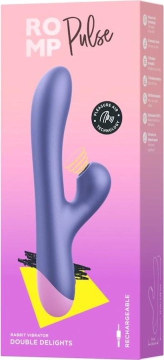 Produktbild Romp Pulse Wiederaufladbarer Rabbit Vibrator mit Klitoris Sauger