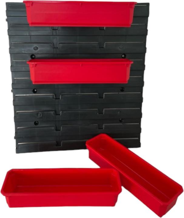 Actual product image Qbrick System Container Set No. 4 Workshop wall 39 x 35 cm with 4 containers for PRO Organiser 100