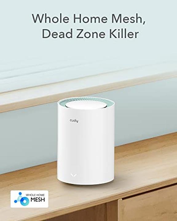 Produktbild Cudy M1300 1-PACK mesh wi-fi system Dual-band ( / ) Wi-Fi 5 (802.11ac) White Internal