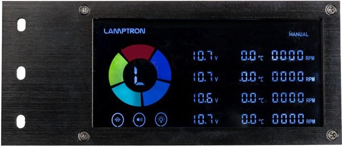 Produktbild Lamptron SM436 PCI RGB-Lüfter und LED-Controller - schwarz (4 Lüfter)