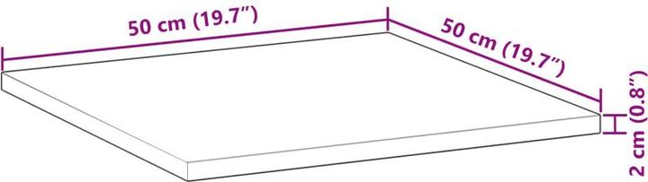 Actual product image vidaXL Tischplatte (50 x 50 cm)