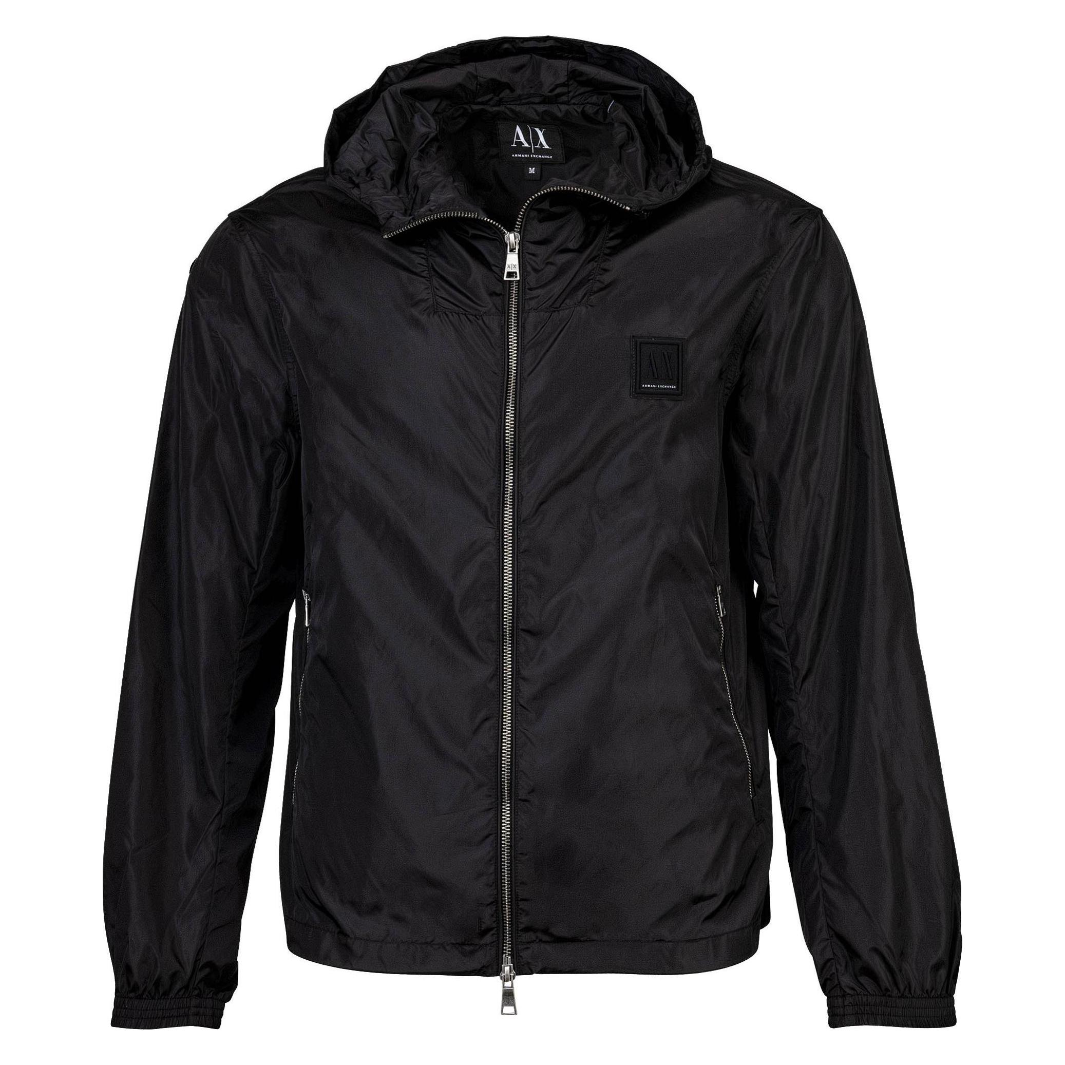 Armani Exchange, Herren, Outdoorjacken, Blouson Jacket (L), Schwarz, L