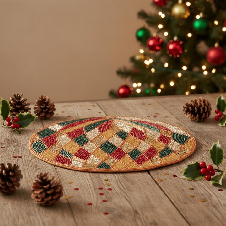Image du produit Mon Chouchou Tischset Rauten Motiv Perlen (36 cm)