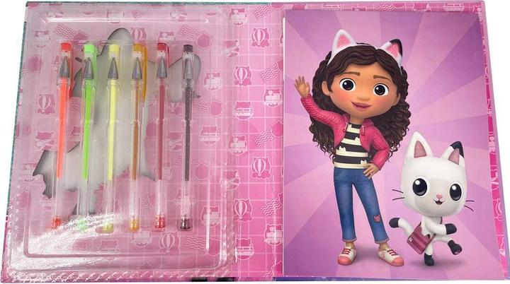 Actual product image Kids Euroswan Gabbys Dollhouse Notizbuch + 6 Gelschreiber Set (Lined, Soft cover)