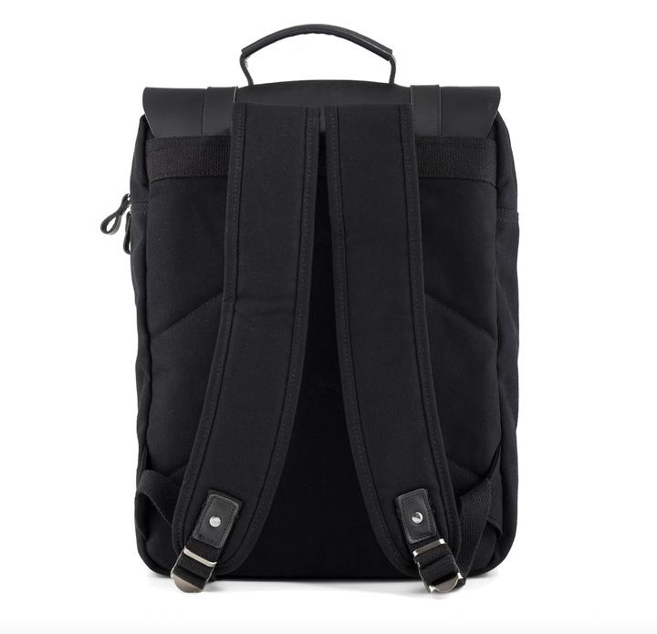 Produktbild Only-Bags.Store Segeltuch-Rucksack, strapazierfähiger Leder-Rucksack, stilvolle 15in Laptop-Tasche, ästhetische (14 l)