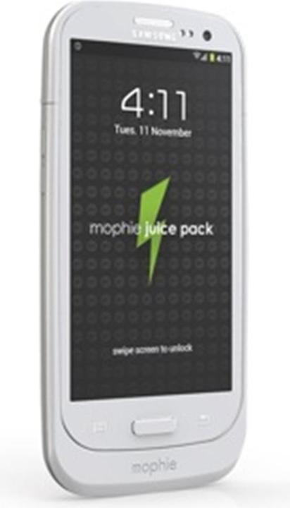 Image du produit mophie JuicePack - Etui avec batterie intégrée - Galaxy S3 - white (2300 mAh)
