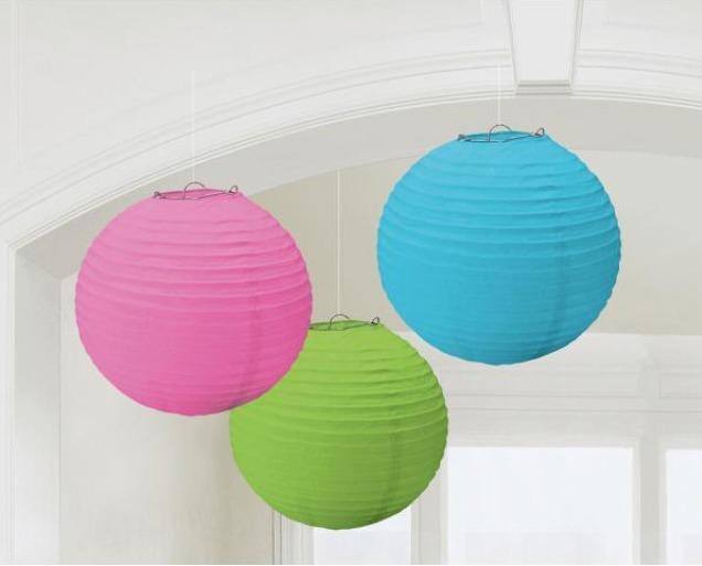 Actual product image Amscan Lampions multicoloured (3 pcs.)