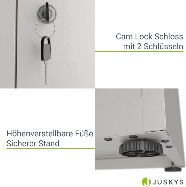 Produktbild Juskys Aktenschrank (80 x 40 x 180 cm)