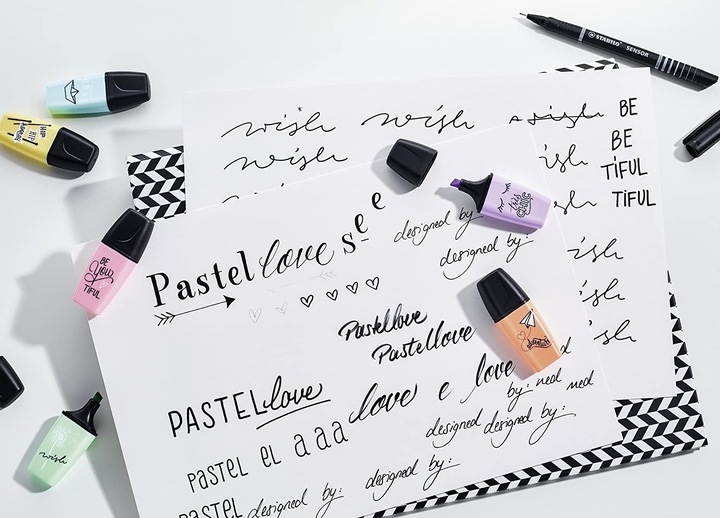 Produktbild STABILO BOSS MINI Pastellove Textmarker (Mehrfarbig, 5 mm, 6 x)