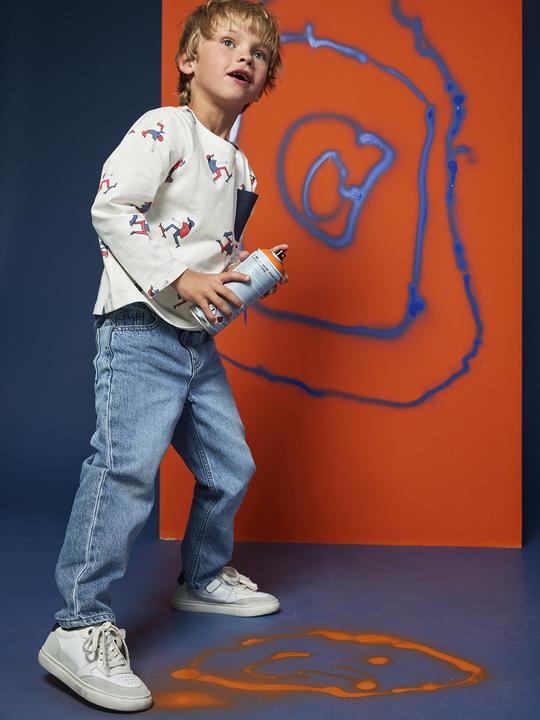 Actual product image Vertbaudet Gerade Jungen Jeans mit Acid-Waschung (122)