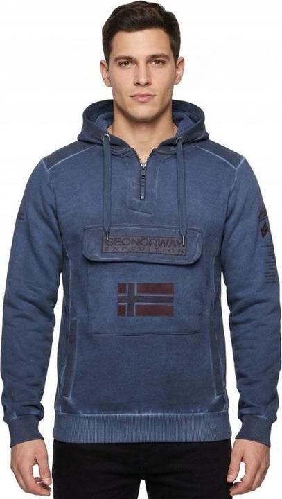 Produktbild Geographical Norway Gymclass – Sweatshirt mit Batik-Aufnäher (M)