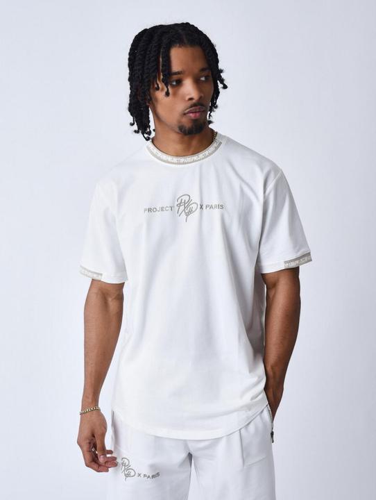 Immagine prodotto Project X Paris T-shirt con banda logo a contrasto (XS)