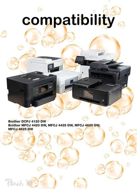 Produktbild Peach Tinte Brother LC-225/7XL BK, C, M, Y (BK, C, M, Y)