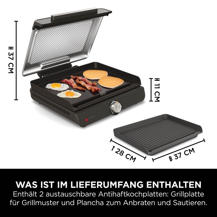Actual product image Ninja GR101EU Sizzle grill plate (EU plug)