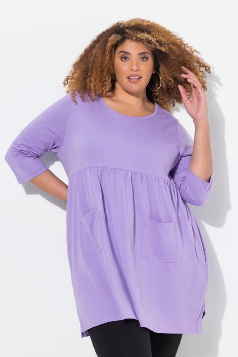 Actual product image Ulla Popken Empire Waist Patch Pocket Knit Tunic (50, 52)