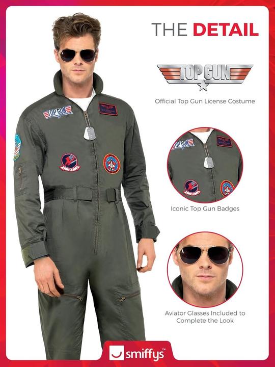 Produktbild Smiffys Top Gun: Deluxe (XL)