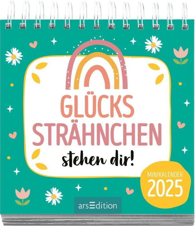 Actual product image Mini monthly calendar Glückssträhnchen st (11.5 x 11.5 cm, Hardcover, German)