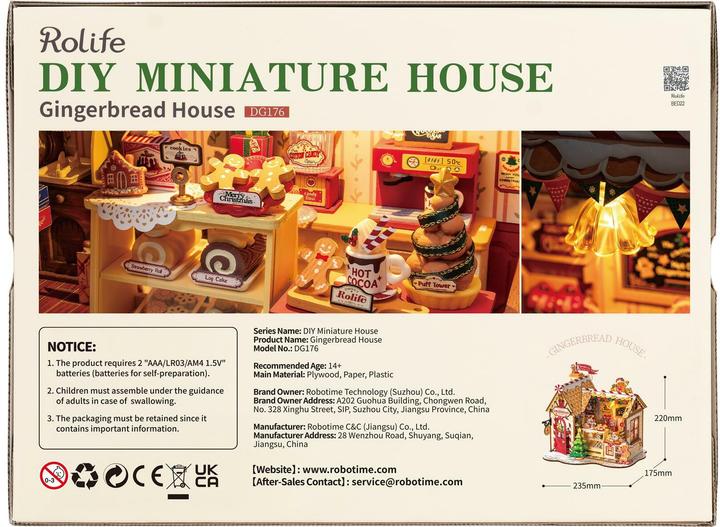 Produktbild Robotime Gingerbread House