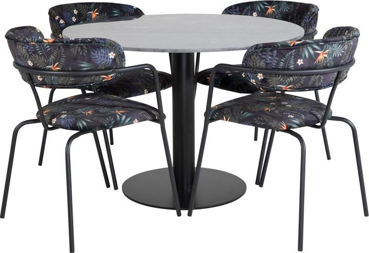 Produktbild Ebuy24 Essgruppe Estelle 68 (5-teilig) (Marmor)