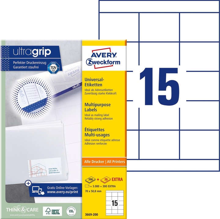 Image du produit Avery Étiquettes universelles