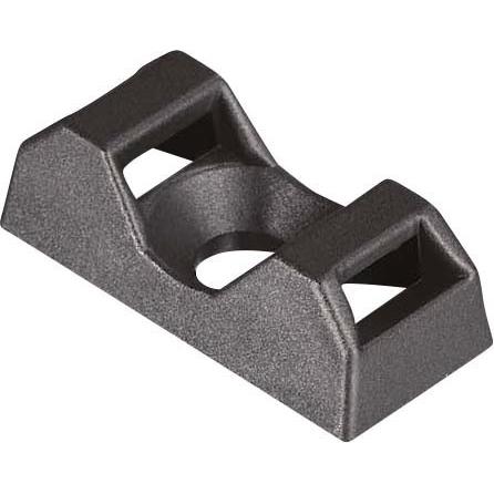 HellermannTyton, Kabelbinder, Q-Mount Sockel CTQM5 schwarz schraubbar (Metallkabelbinder, 21 mm, 100 Stk.)