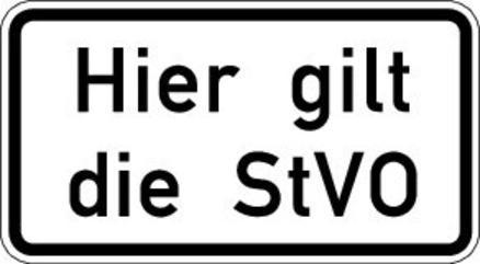 Magni WH.46, 600x330mm Hier gilt sie StVO RAL-Gütezeichen Folie RA2