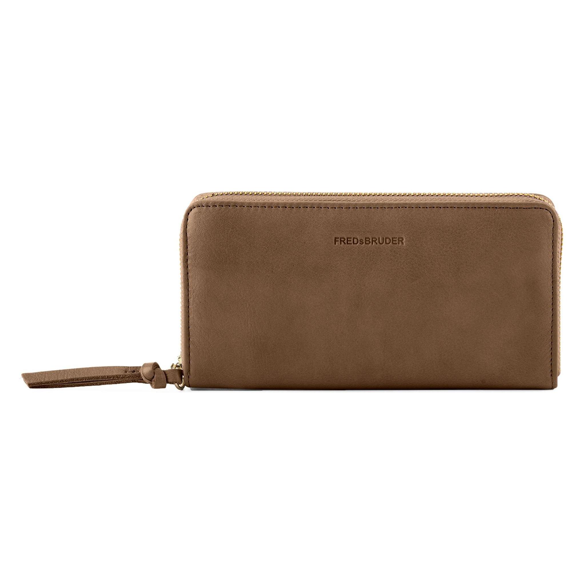 FredsBruder, Damen, Portemonnaie, Just Easy Geldbörse Rfid Schutz Leder 18.5 Cm, Braun