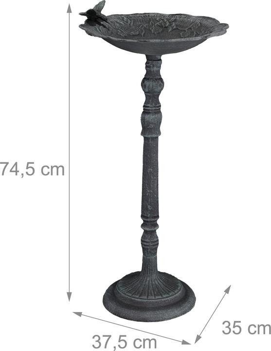 Actual product image Relaxdays Bird bath
