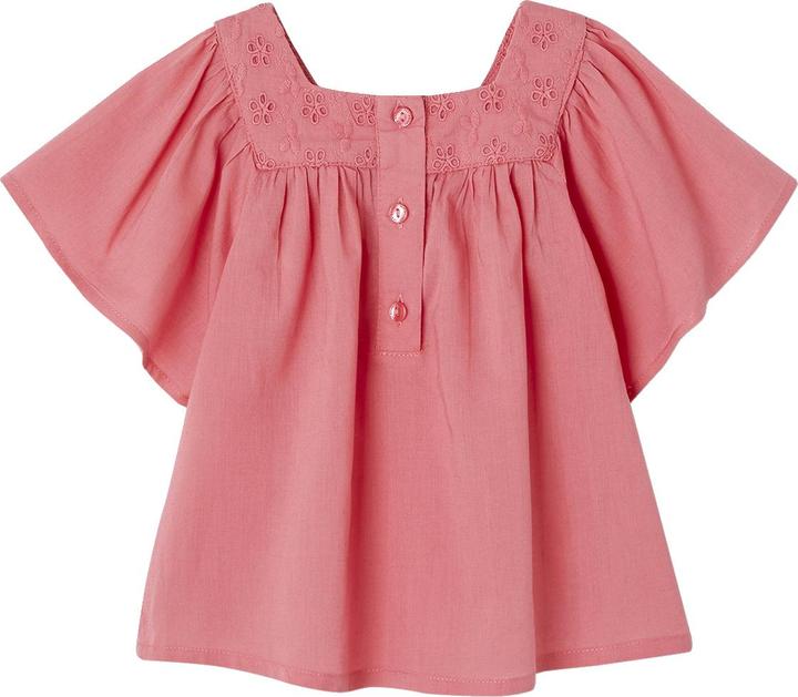Image du produit Vertbaudet Blouse bébé avec broderie ajourée (74)