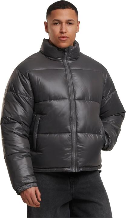 Produktbild Urban Classics - Shiny Gewatteerd jack - S - Grijs (S)