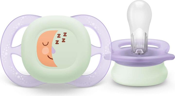 Actual product image Philips Avent Pacifier SCF075/17 ultra start Nighttime (2x, 0 - 6 Months)