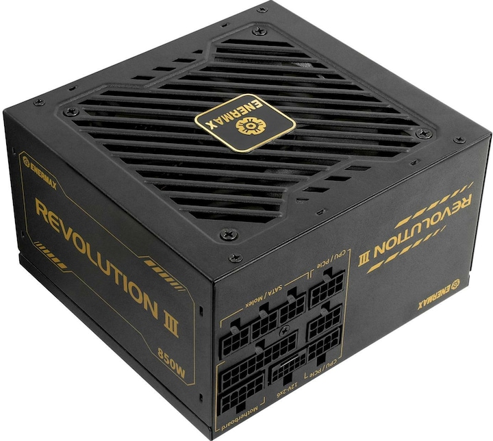Actual product image Enermax Power Supply 850W Revolution3 80+ Gold Black FULLMOD (850 W)