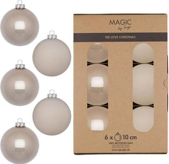 Produktbild Inge’s Glas Christmas Decor Weihnachtskugel Fine Alabaster (6 x)