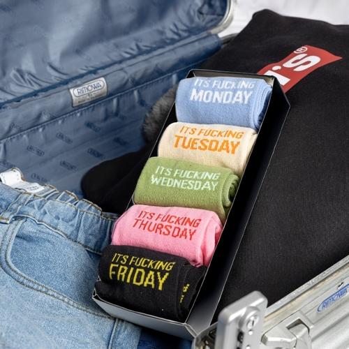 Produktbild Fisura Socken "Fucking-Week" (5er Pack, 38 - 45)