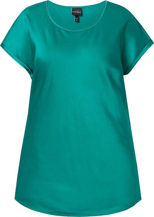 Immagine prodotto Ulla Popken Blusa classica e smanicata in raso con scollo a girocollo (50, 52)