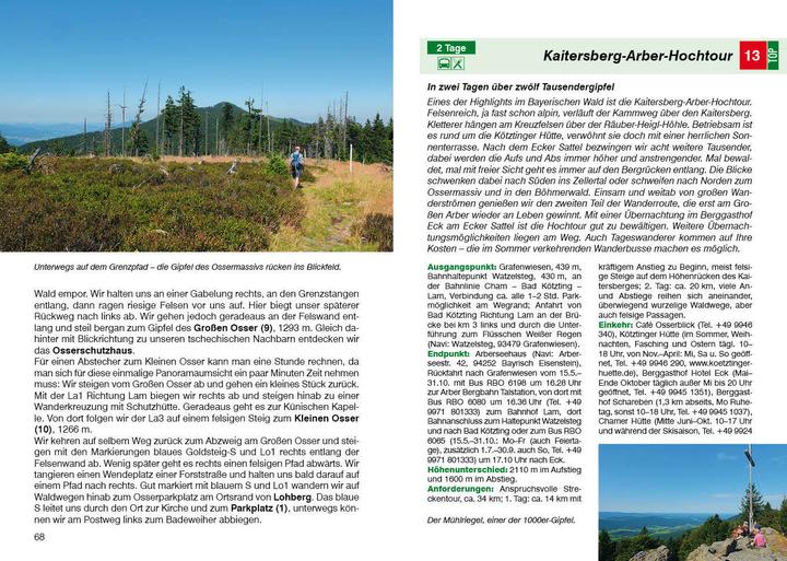 Nährwerte und Zutaten Wanderführer / Bayerischer Wald (Deutsch, Eva Krötz, 2022)