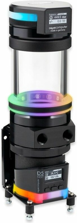 Actual product image Aqua Computer ULTITUBE D5 100 PRO LEAKSHIELD expansion tank