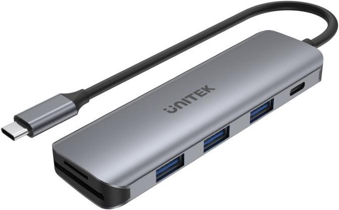 Actual product image Unitek Interface Hub (USB-C, 6 ports)