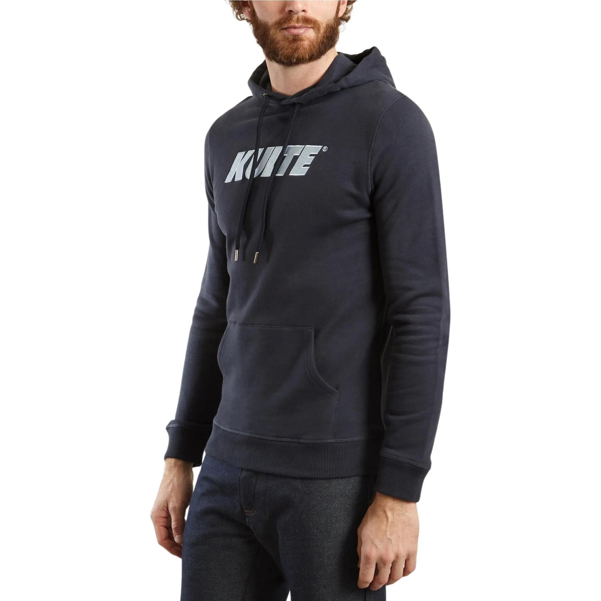 Kulte, Herren, Pullover, kapuzenpullover corpo italic k46, Blau, (XS)