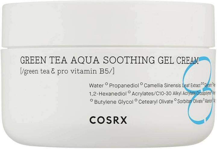 Cosrx green tea aqua soothing gel cream (50 ml, 24h Creme)