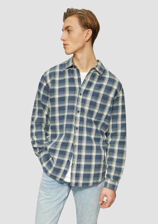 Produktbild S.Oliver Hemd Regular Fit: Gewaschenes Flanell-Hemd mit Karo-Muster (S)