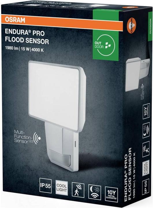 Immagine prodotto Osram ENDURA® PRO FLOOD SENSOR 15W 4000K IP55 Bianco (1500 lm, IP55)