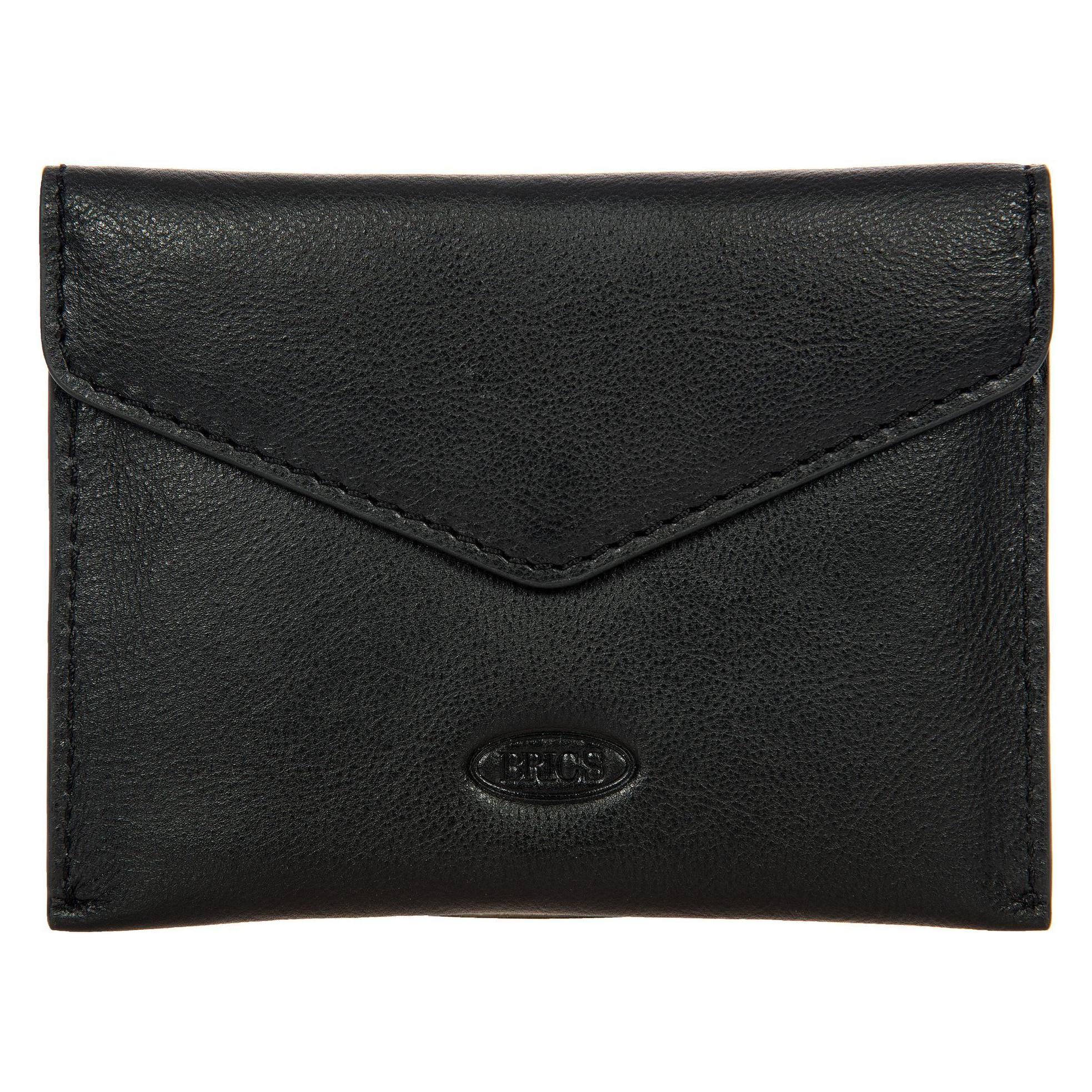 Brics, Herren, Portemonnaie, Volterra Kreditkartenetui Rfid Schutz Leder 15 Cm, Schwarz