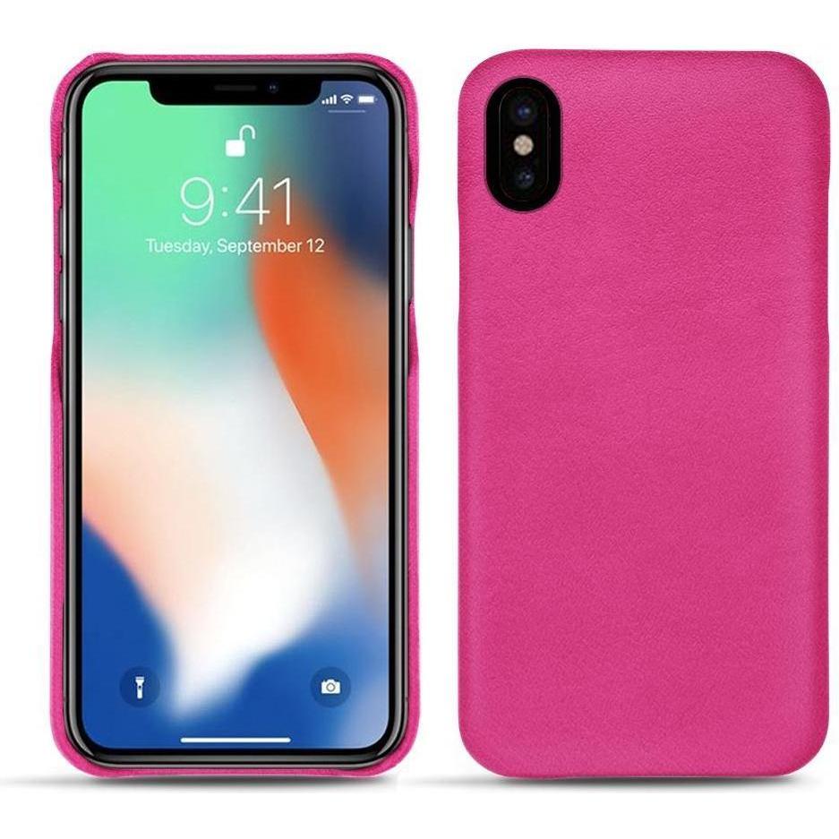Noreve Lederschutzhülle (Apple iPhone XS Max), Smartphone Hülle, Rosa