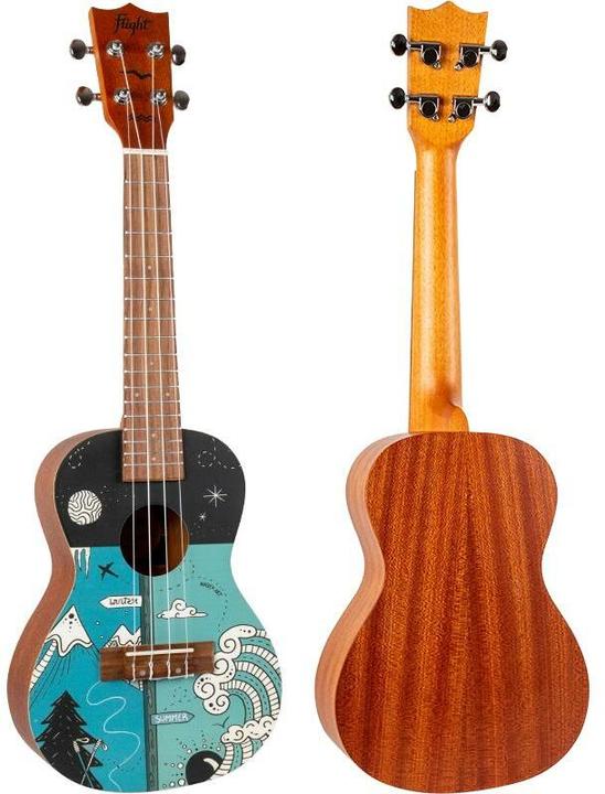 Produktbild Flight Art Series AUC-33 Two Seasons concert ukelele met gigbag (Konzert)