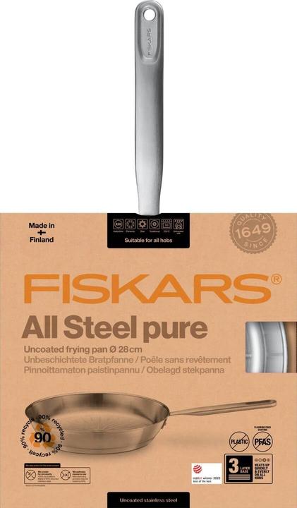 Produktbild Fiskars Bratpfanne (28 cm, Bratpfanne, Edelstahl)