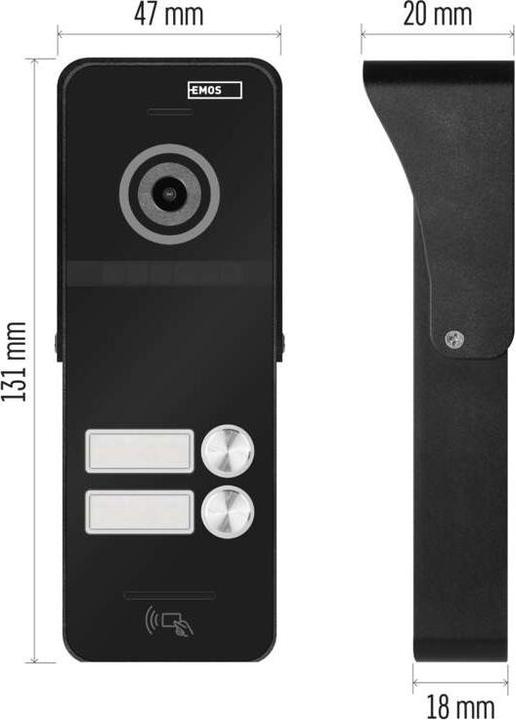 Actual product image Emos KAMEROVÃ JEDNOTKA EM-10AHD RF-2
